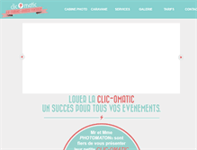 Tablet Screenshot of clic-omatic.com